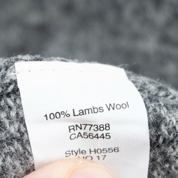 J. Crew Women's 100% Lambswool 1/4 zip pull over gray sweater | Medium - Picture 3 of 5